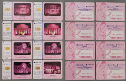 Colecție 8 Cartele Seria "Programul De Depistare A Cancerului De San", Romania, 2004, CIP Diferte - Collections