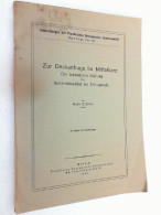 Zur Deckenfrage Im Mittelharz : Die Tekton. Stellg D. Schalsteinsättel Bei Elbingerode. - Otros & Sin Clasificación