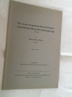 Ein Neues Alamannisches Gräberfeld In Sontheim/Brenz. Mit Abb Auf 4 Tafeln. Sonderabdruck Aus: Fundberichte A - Archeologie