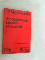 Arbeitstechniken Literaturwissenschaft. - Autres & Non Classés