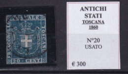 TOSCANA 1860 N°20 USATO - Toscana