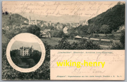 Lindenfels - S/w Villa Einsiedel Und Ausblick Vom Einsiedel - Odenwald