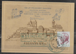 POLOGNE Carte  1960 Mielec 100 Ans De  Poste Medecin Oczko - Storia Postale