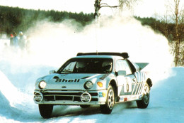 Ford RS200 - Rallye De Suede 1986 - Pilotes: Kalle Grundel/Melander - 15 X 10 Cms PHOTO - Rally's