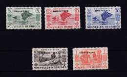 NOUVELLE HEBRIDES 1953 TAXE N°26/30 NEUF** - Timbres-taxe