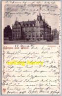 Wesel - S/w Kreishaus - Mit Pferdekutsche - Gelaufen Frankfurter Privatpost 1900 - Wesel