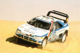 Peugeot 405 T16 'Grand Raid' - Rallye Paris-Dakar 1988 - Pilote: Ari Vatanen - 15 X 10 Cms PHOTO - Rally