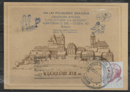 POLOGNE Carte  1960 Blazowa 100 Ans De  Poste Medecin Oczko - Storia Postale