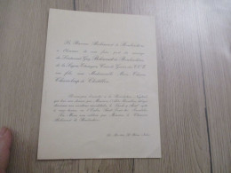 M45 Les Recollets Indre Invitation Bénédiction Nuptiale Bohinust De Boulardière Légion Etrangère - Historical Documents