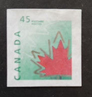 Canada 1997  USED  Sc1696    45c  Stylized Maple Leaf, USA Tagging - Used Stamps