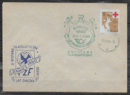 POLOGNE  Lettre 1960 Rawicz 100 Ans De  Poste Croix Rouge Infermiere - Storia Postale