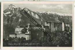 Hohensalzburg - Untersberg - Foto-Ansichtskarte - Salzburg Stadt