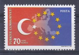 AC - TURKEY STAMP -  BEGINNING OF THE EUROPEAN UNION NEGOTIATIONS MNH 03 NOVEMBER 2005 - Nuevos