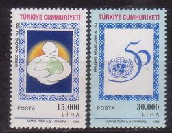 AC - TURKEY STAMP -  50th ANNIVERSARY OF THE UNITED NATIONS TOLERANCE YEAR OF UNESCO MNH 24 OCTOBER 1995 - Ongebruikt