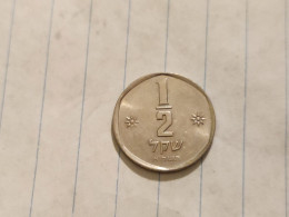 Israel-Coins-SHEKEL(1985-1981)-1/2 SHEKEL-Hapanka 32-(1981)-(24)-תשמ"א-NIKEL-good - Israël