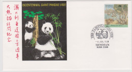 Australia 1988 Bicentennial Panda Visit ,souvenir Cover - Briefe U. Dokumente