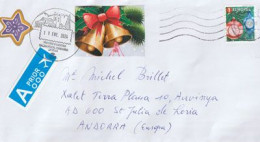 2024. Greetings From Belgium, Letter To Andorra (Principality) With Local Andorran Arrival Postmark - Storia Postale