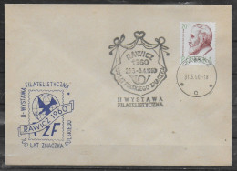 POLOGNE  Lettre 1960 Rawicz 100 Ans De  Poste Medecin Oczko - Storia Postale