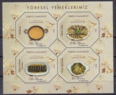 AC - TURKEY BLOCK STAMP  -  OUR LOCAL DISHES KARADENIZ BLACKSEA MNH 16  AUGUST 2012 - Hojas Bloque