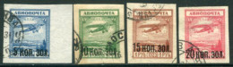 SOVIET UNION 1924 Surcharges On Unissued Airmail Stamps Used.  Michel 267-70 - Gebraucht