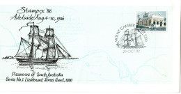 Australia 1986  Stampex 86 ,Discovers Of South Australia By Lieutenant James Grant, Souvenr Cover - Briefe U. Dokumente