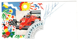 Australia 1988 Formula One Gran Prix Signed Cover By Driver  ,souvenir Cover - Lettres & Documents