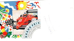 Australia 1988 Formula One Gran Prix Signed Cover By Driver G. Berger ,souvenir Cover - Lettres & Documents