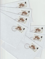 Finland FDC 1995 ATM Wolverine 7 Covers. Postal Weight Approx 80 Gramms. Please Read Sales Conditions Under - Automaatzegels [ATM]