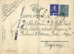 ROMANIA 1942 POSTCARD, CENSORED CAMPULUNG-BUCOVINA NR.11, POSTCARD STATIONERY - 2. Weltkrieg (Briefe)