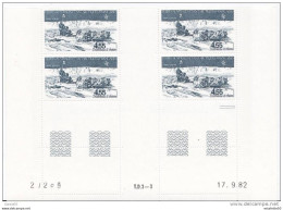 TAAF;1982 ;TP PA N° 74 ;coin Daté;NEUFS**;MNH ;traineau à Chiens - Annate Complete