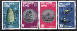 Turks & Caicos Islands 1973 Treasure Set LHM (SG 374-377) - Turks And Caicos