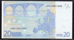 L  FINLAND 20 EURO D001 DUISENBERG  AUNC - 20 Euro