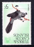 Turks & Caicos Islands 1973 Birds - 5c Catbird - Wmk. Crown To Right Of CA - MNH (SG 386w) - Turks And Caicos