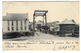 CPA MERBES LE CHATEAU : Le Pont - Circulée En 1903 Vers Bruxelles - Imp. Ronflette-Courtehoux, Merbes-le-Château, N 3808 - Merbes-le-Château
