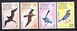 Turks & Caicos Islands 1974-75 Birds - Wmk. Upright - Set MNH (SG 411-414) - Turks And Caicos