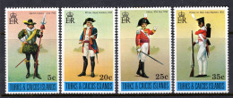 Turks & Caicos Islands 1975 Military Uniforms Set MNH (SG 433-436) - Turks And Caicos