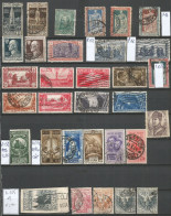 Italy Kingdom Selection MAINLY OLDER USED Celebratives Commemoratives Pcs Incl. Some HVs, Air Mail - Very High Cat. V. - Sammlungen