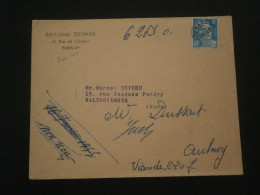 FRANCE LETTRE ENVELOPPE COURRIER CARTE PREO101 PREO 101 PREOBLITERE MARIANNE GANDON 810 EDITION DELMAS PARIS - 1953-1960