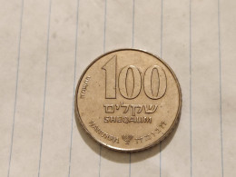 Israel-Coins-SHEKEL(1985-1981)-100 SHEQELIM-Hapanka 37-(HANUKKAH)-(1985)-(32)-תשמ"ה-NIKEL-good - Israël