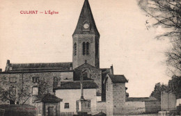 Culhat - Vue Sur L'église Du Village - Cunlhat