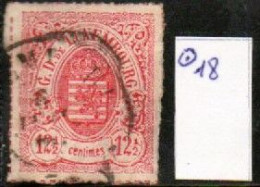Luxembourg , Luxemburg 1865, MI 18, STAATSWAPPEN , GESTEMPELT, OBLITERE - 1859-1880 Armarios