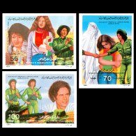 LIBYA 1984 IMPERFORATED Woman Emancipation Women Gaddafi (MNH) - Libia