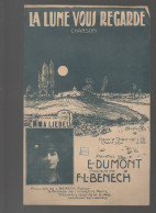Partition "petit Format" Emma Liebell  LA LUNE VOUIS REGARDE  1914   (illustrateur POUSTHOMIS)   (M6245 / C) - Andere & Zonder Classificatie