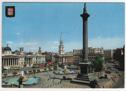 London - Trafalgar Square And Nelson's Column - & Old Cars - London Suburbs