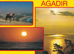 Maroc - Agadir - Vue Sur La Plage - Couché De Soleil - Agadir