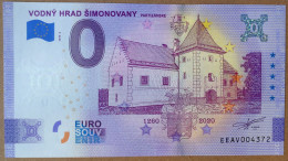 0 Euro Souvenir VODNY HRAD SIMONOVANY Slovakia EEAV 2020-2 Nr. 4372 ANNIVERSARY - Sonstige – Europa