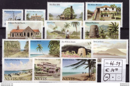Nevis 1981 - MNH ** - Paysages - Michel Nr. 46-59 Série Complète (08-001) - St.Christopher-Nevis-Anguilla (...-1980)
