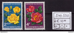 Luxembourg 1956 - MNH ** - Roses - Michel Nr. 549-550 Série Complète (08-087) - Ungebraucht