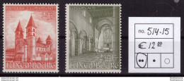 Luxembourg 1953 - MNH ** - Abbaye De Saint-Willibrord - Michel Nr. 514-515 Série Complète (08-085) - Ungebraucht