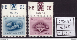 Luxembourg 1955 - MNH ** - Caritas - Coutumes Régionales - Michel Nr. 545-546 (08-086) - Ungebraucht